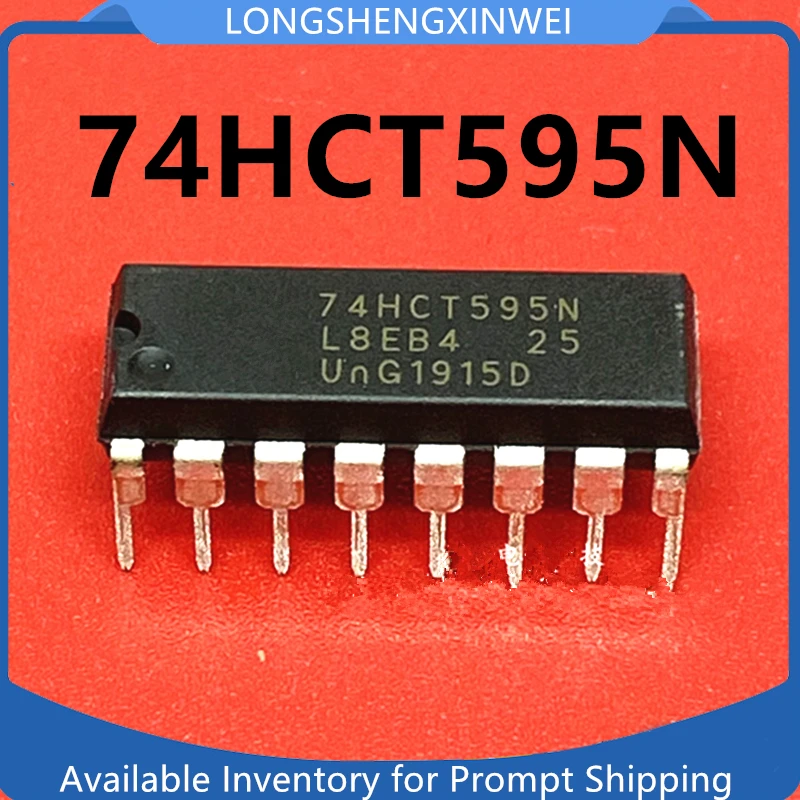 1PCS 74HCT595N 74HCT595 DIP-16 Counter Shift Register Chip New Original Spot