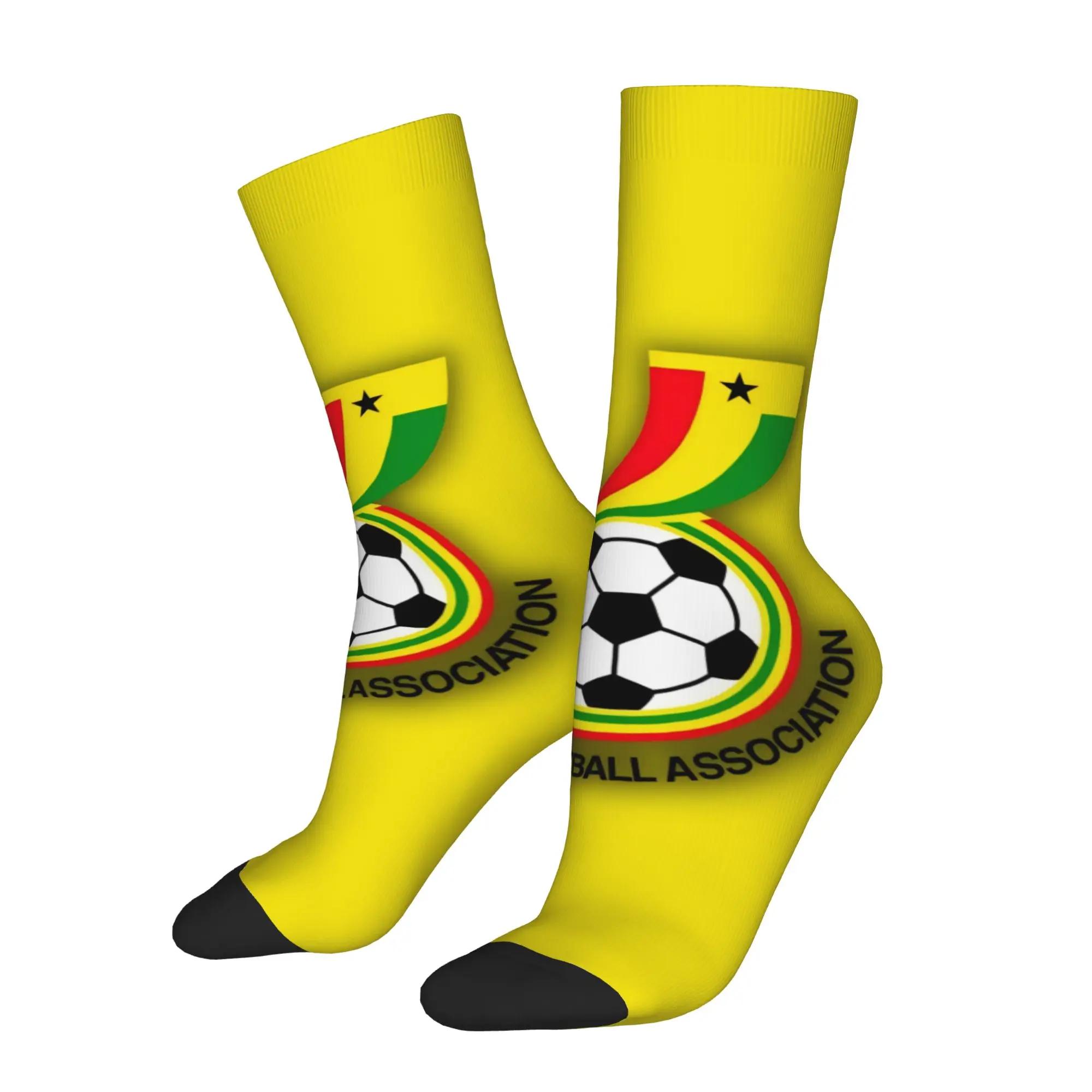 Hip Hop Vintage Ghana Crazy Men's compression Socks Unisex  Street Style Seamless Printed Funny Sock Match Day Essentials