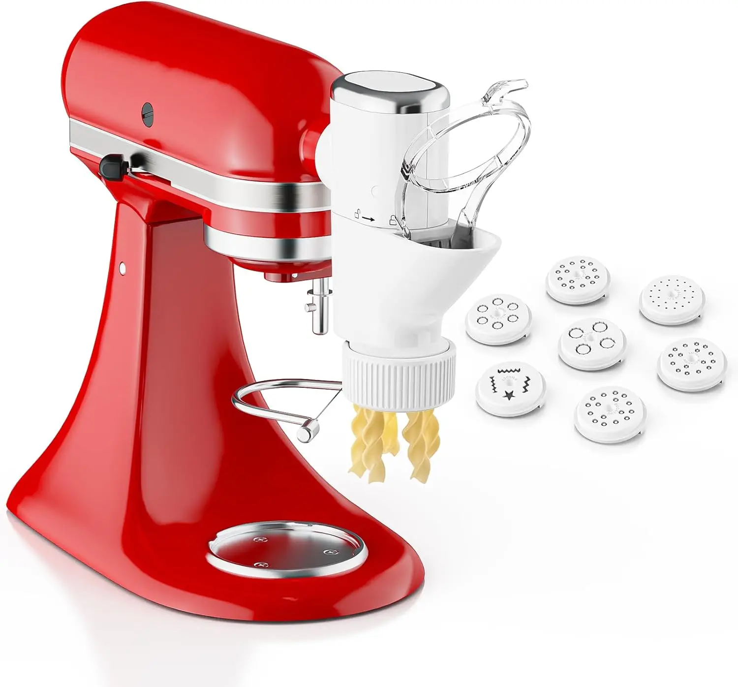 Accesorio para pasta KitchenAid Mixer con 7 platos para formas caseras, fácil de usar y limpiar