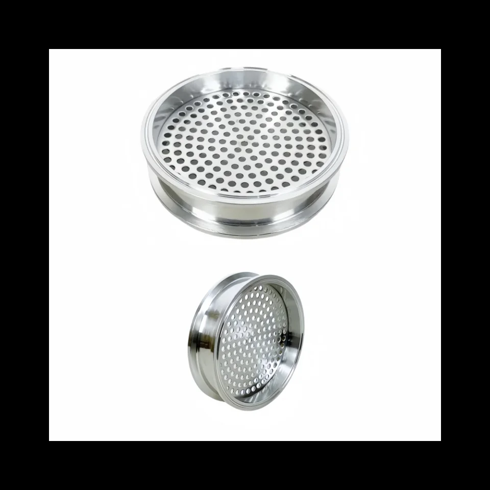 6inch OD167mm Sanitary Tri-clamp Filter Plate For Homebrewing Distillation,H-43mm,Bore Diameter 6mm Stainless Steel 304