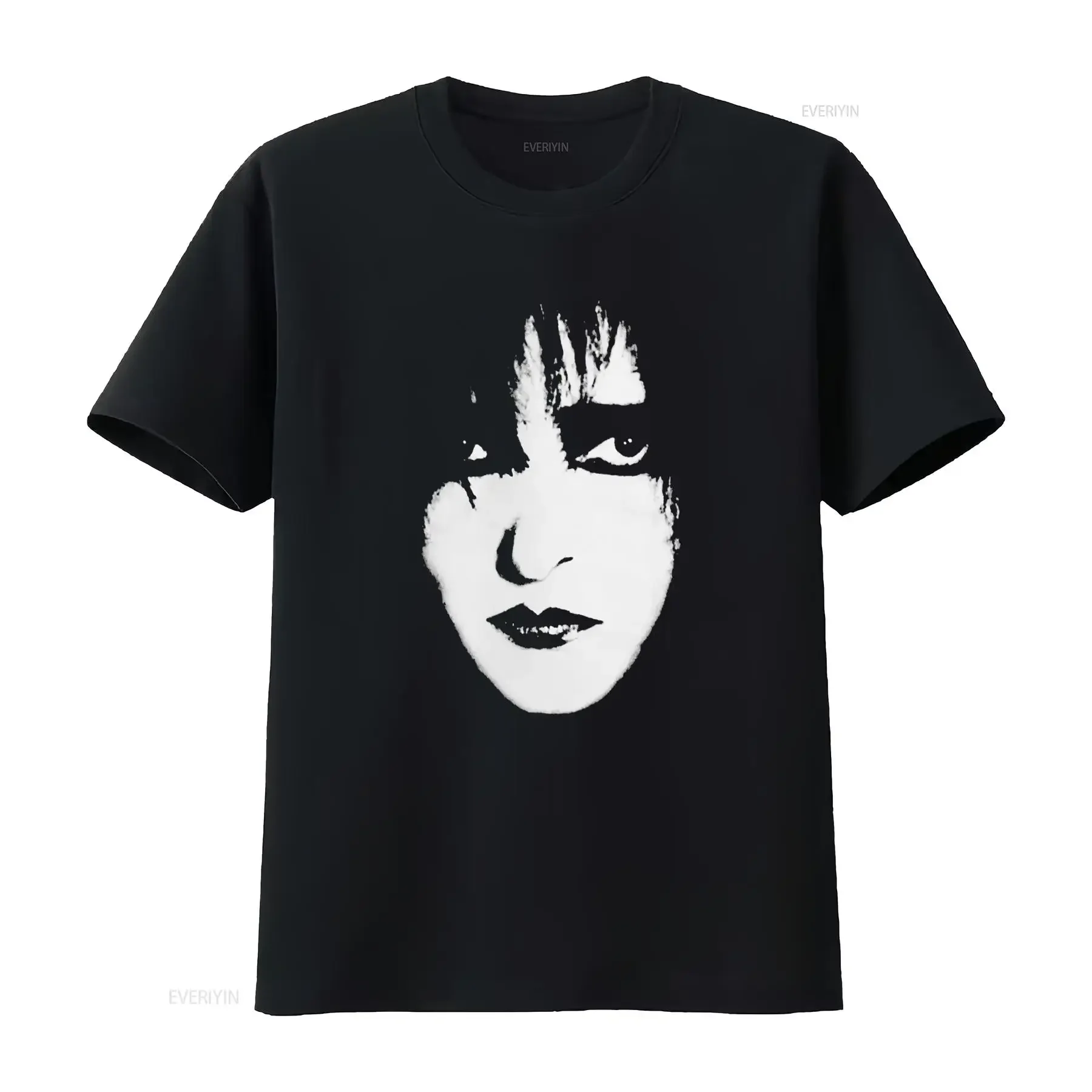 Siouxsie and The Banshees Men'S Vintage T Shirt Black with Iconic Face Print All Sizes S XXL Casual Round Neck for Attire