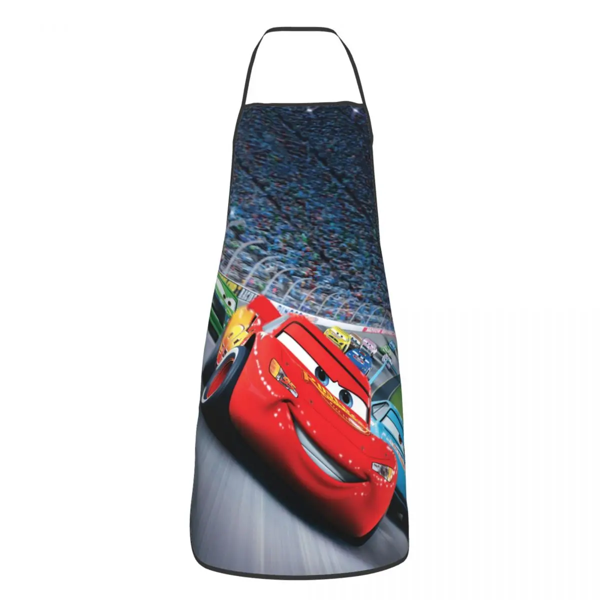 Custom Funny Cartoon Pixar Cars Bib Apron Men Women Unisex Kitchen Chef Tablier Cuisine for Cooking Baking Painting