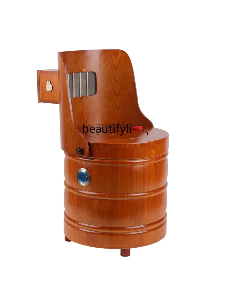 Home moxibustion instrument, moxibustion chair with backrest, smokeless moxibustion chair