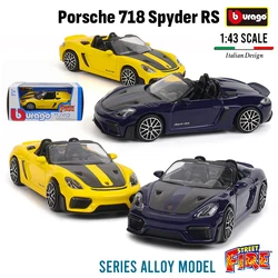Bburago 1:43 Porsche 911 GT3 Renault Captur Alloy Luxury Vehicle Diecast Pull Back Cars Model Toy Collection Gift