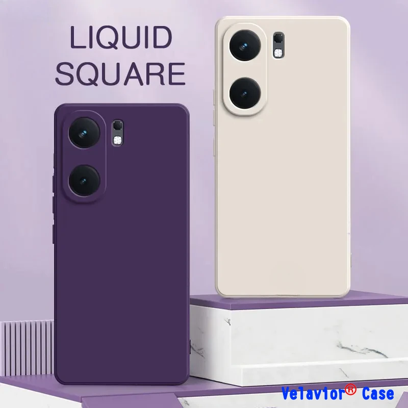 Case for VIVO IQOO Neo 9 Luxury Original Soft Square Liquid Silicone Camera Phone Shell for VIVO IQOO Neo9 X100 Pro Cover Fundas