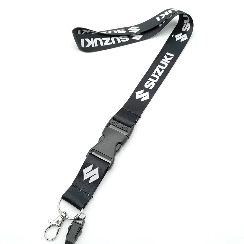 New Lanyard Keychain Work Card Key Hanging Neck Lanyard For Suzuki Jimny Swift Samurai SX4 Ignis S-cross Car Emblems Accessories