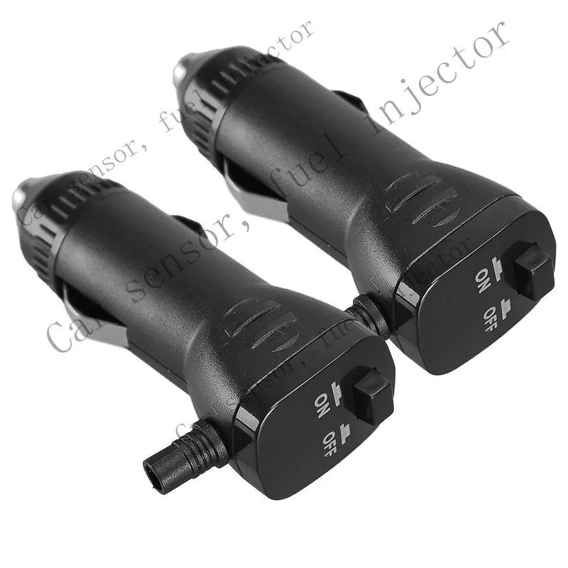 Q+ FOR 12V, 24V Cigarette Lighter Socket Plug ON/OFF switch 2x