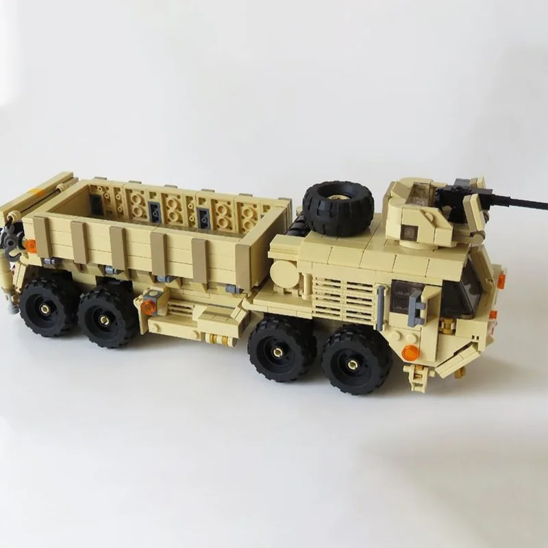 990 قطعة MOC Oshkosh HEMTT الثقيلة توسيع التنقل نموذج اللبنات البناء لتقوم بها بنفسك الإبداعية هدية الكريسماس فكرة لعبة أطفال