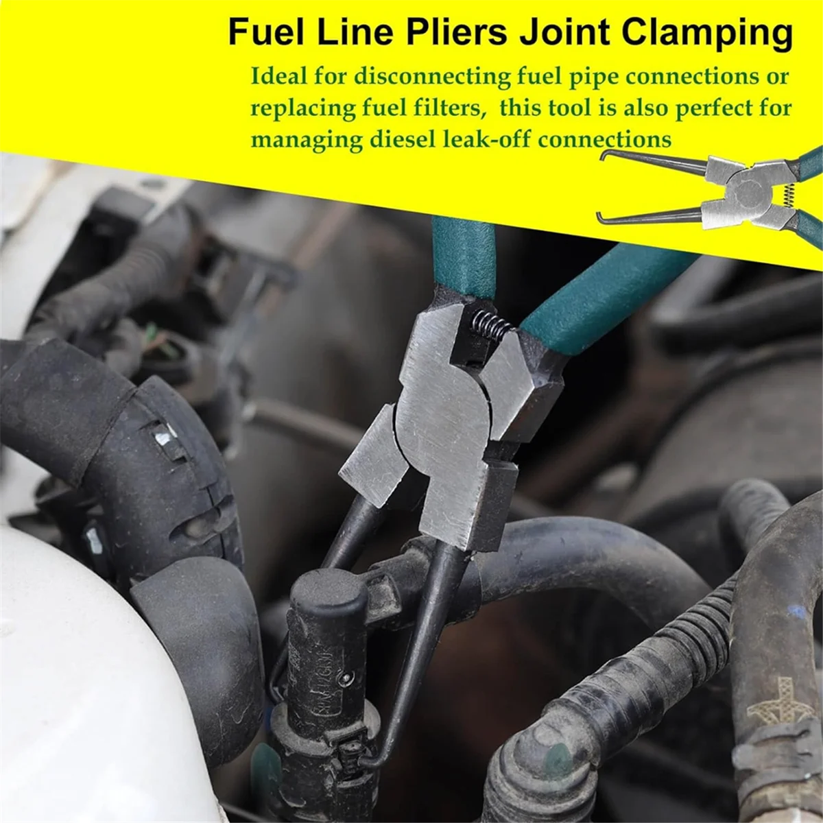 

T47C_2Pcs Fuel Filter Caliper/Fuel Line Petrol Clip Pipe Pliers