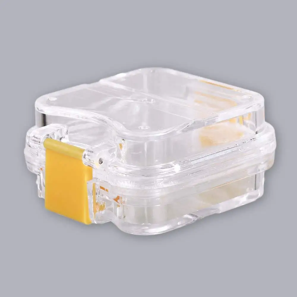 Net Denture Bath Box Oral Care Mouth Guard Container Denture Retainer Case False Teeth Storage Box Tooth Clean Organizer