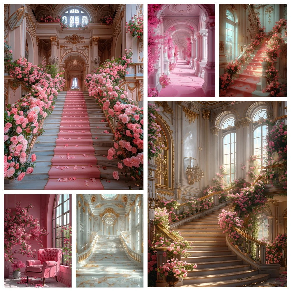 Castle Wedding Backdrop Custom Bridal Shower Background Luxury Palace Wall Interior Decor Photography Backgrounds Photo Studio