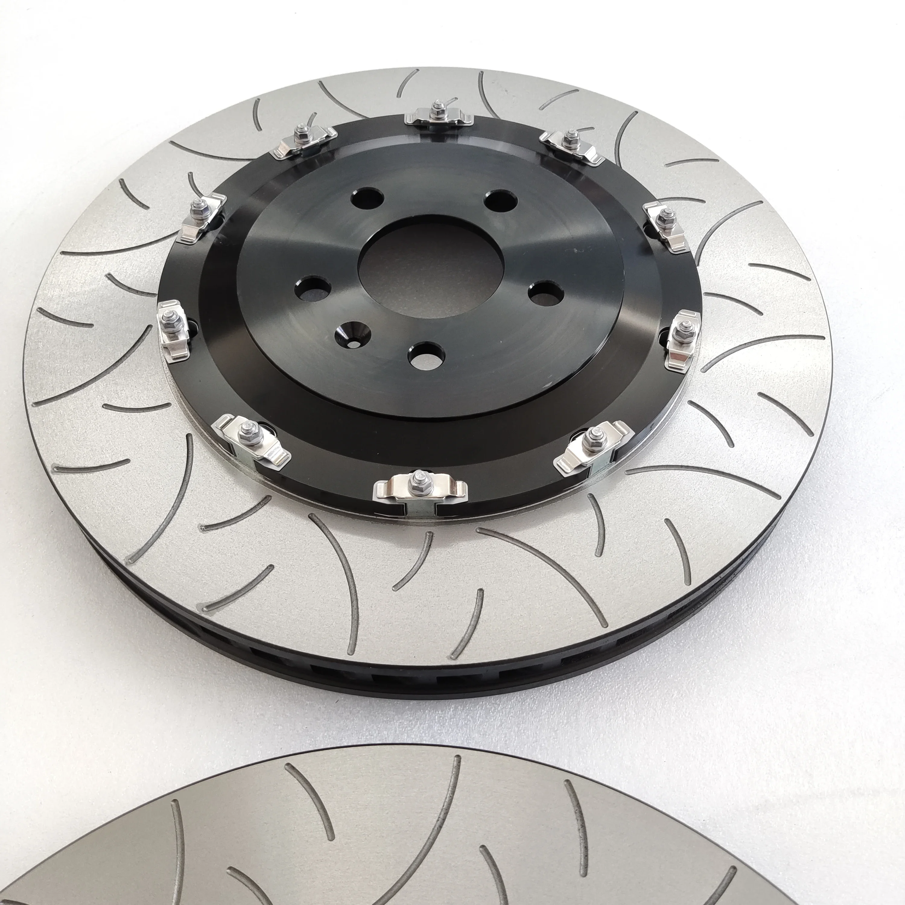 Custom Large Floating Black Brake Discs 360*30-Front Center Bell For 2022 I30N FL Facelift