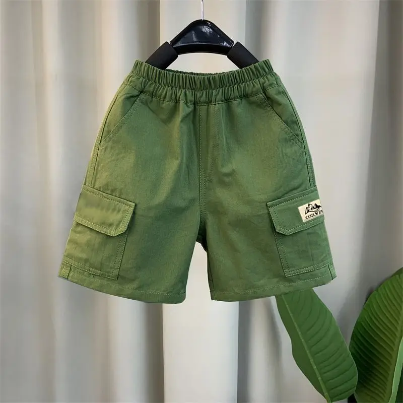 2026 New Boys Girls Kids Summer Loose Cargo Sports Five Points Shorts