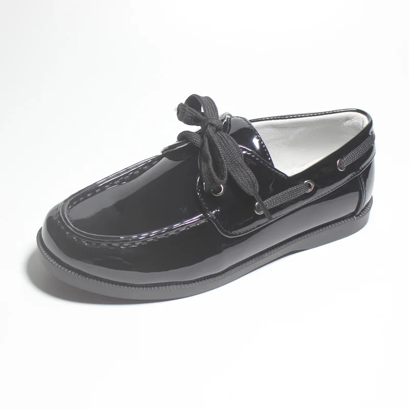 New 2026 Boys Kids Soft Comfy Boat Deck Moccasins Loafers Casual Lace-Up Dress Shoes Children's School Footwear