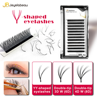 JB Jeyelabeau Natural YY Shape Eyelash Eyelashes Extension Faux Cils Lashes lash extensions supplies Double tip 6D 8D C/D/CC/L