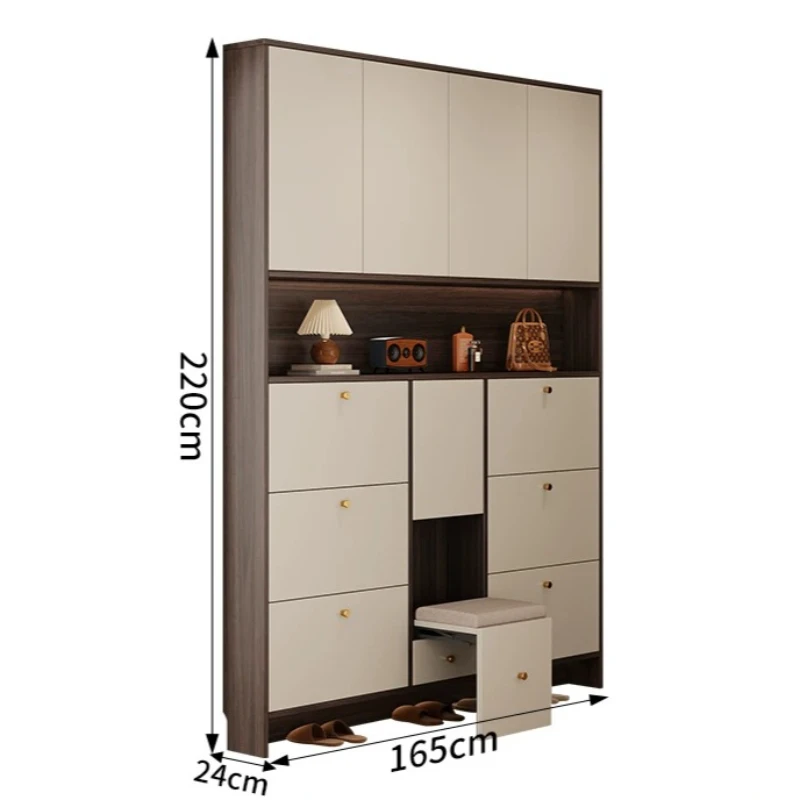 Dividers Bench Shoes Cabinets Storage Space Saving Closed Display Shoes Cabinets Shelving Narrow Schuhschrank Furniture Home
