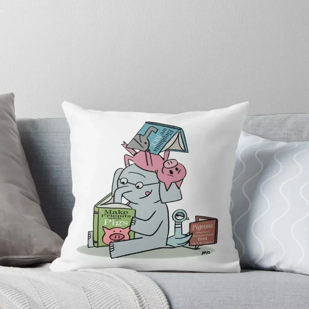 

Elephant and Piggie - Gerald and Piggie Throw Pillow Anime Pillowcases Sofas Covers pillow