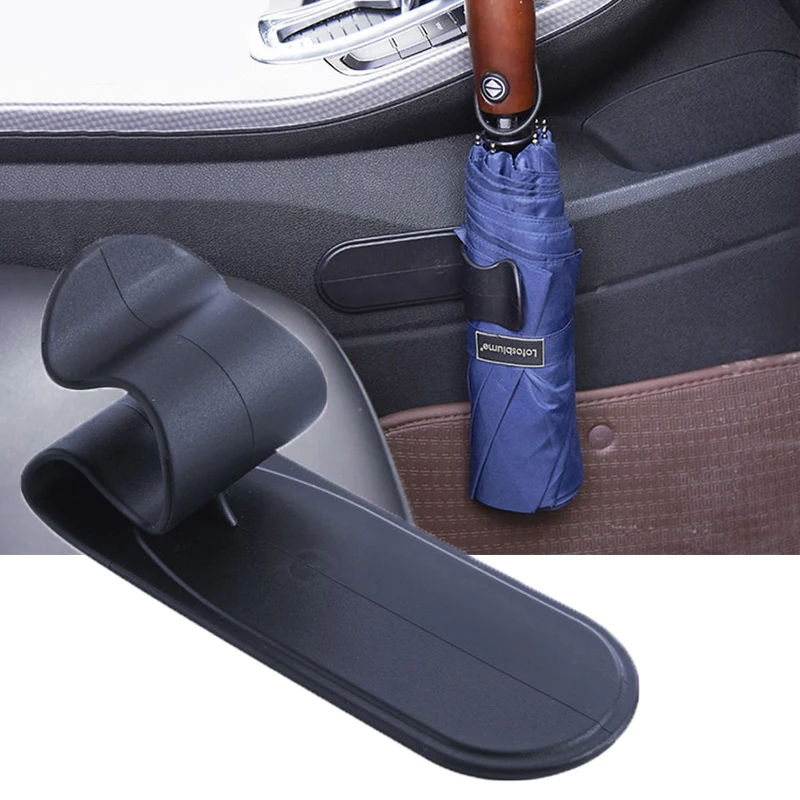 Auto Regenschirm Halter Hinten Stamm Montage Halterung Handtuch Haken Selbst-klebe Auto Fahrzeug Regenschirm Haken Auto Organizer Zubehör