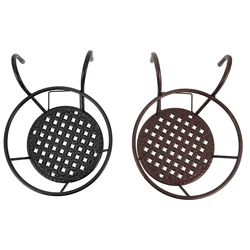 2 PCS Flower Pot Stand Flowerpot Hanging Tools Indoor Plant Decor Fence Stands Railing Hangers Bonsai Brackets Guardrail