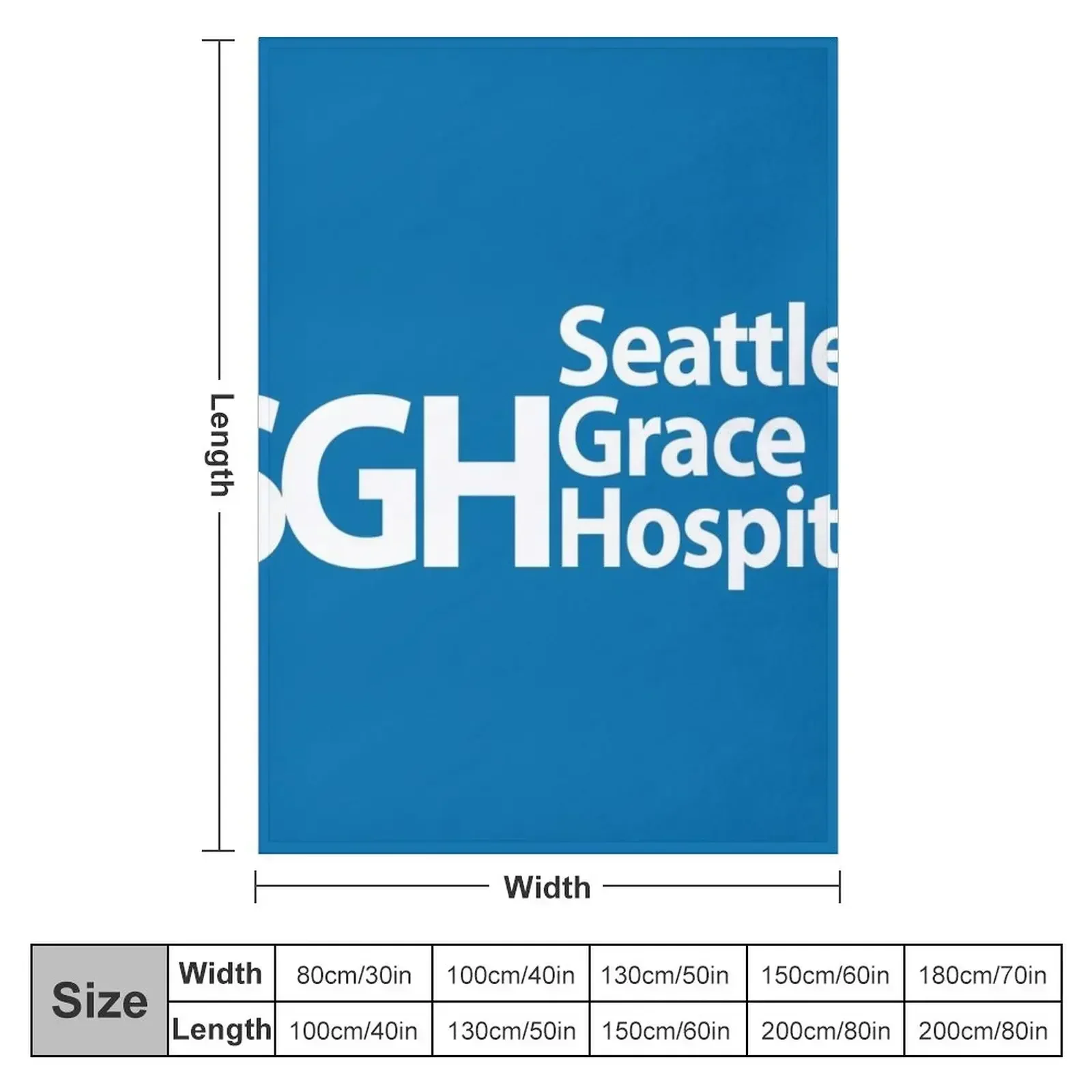 Seattle Grace Hospital Throw Blanket Beach For Decorative Sofa Multi-Purpose Decorative Beds Blankets