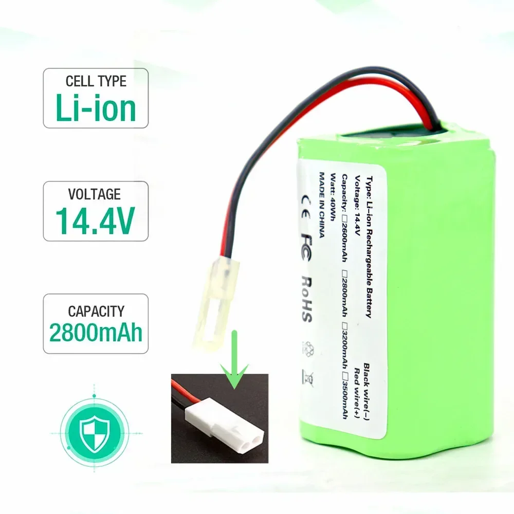 18650 4S1P14.4V 14.8V 2600mAh Li-ion Battery For Xiaomi G1 MI Robot Vacuum-Mop Essential MJSTG1 Robot Vacuum Cleaner Accessories