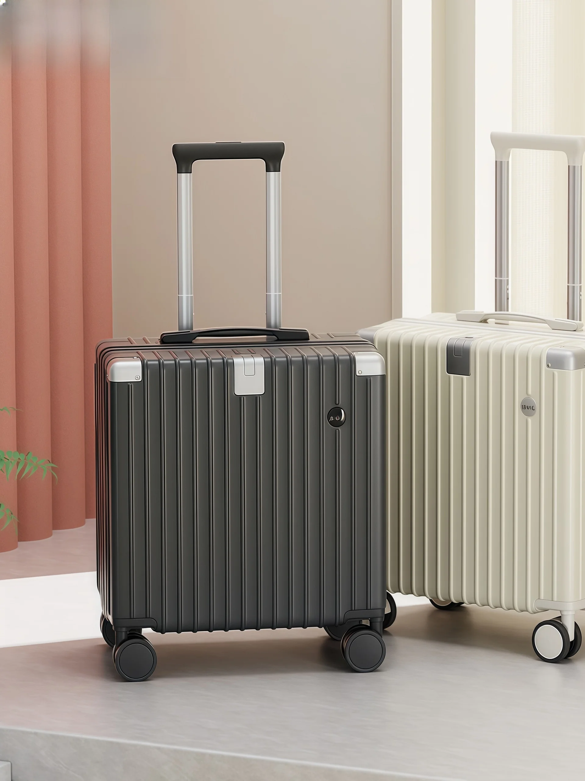 

Сверхлегкий 8-дюймовый дорожный чемодан с Thiened Wheels и комбинированной ло для мужчин и женщин, сумка для ручной клади, коврик Luxu...