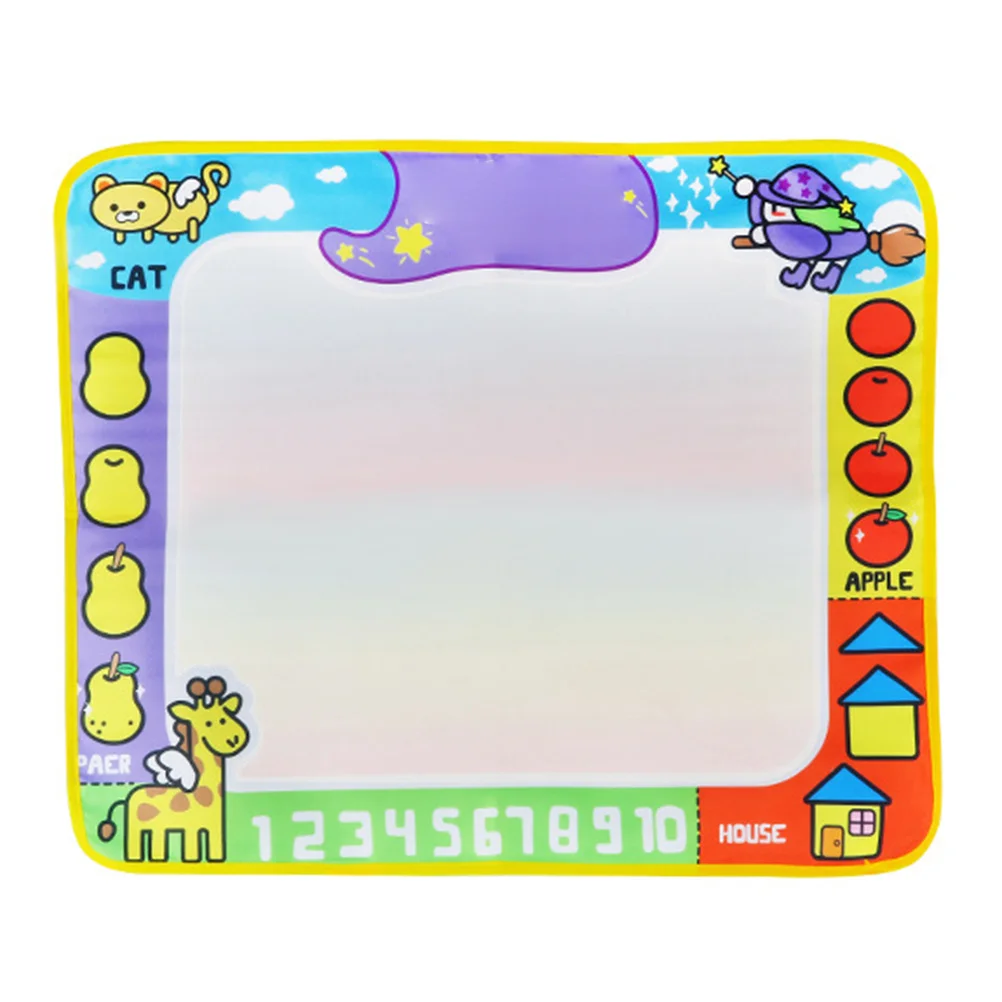 ベビーウォータードゥードルマット アクアウォータードローイングパッド 2ペン 折りたたみ式ポータブルドローイングマット 教育ギフト 子供 幼児向け