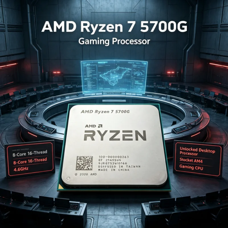 AMD Ryzen 7 5700G CPU 7nm 4.6GHz 8 Cores 16 Threads 16MB L3 AM4 Part 100-000000263