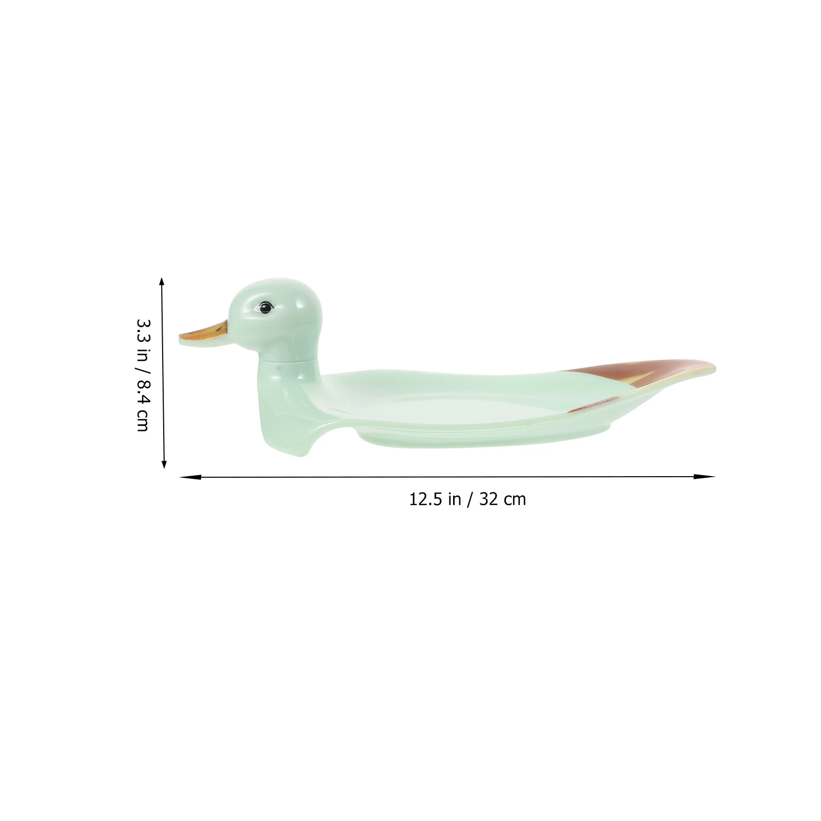 

Creative Duck Shaped Melamine Salad Plate Elegant Food Serving Home Storage Animal Design Snack Dessert Compact