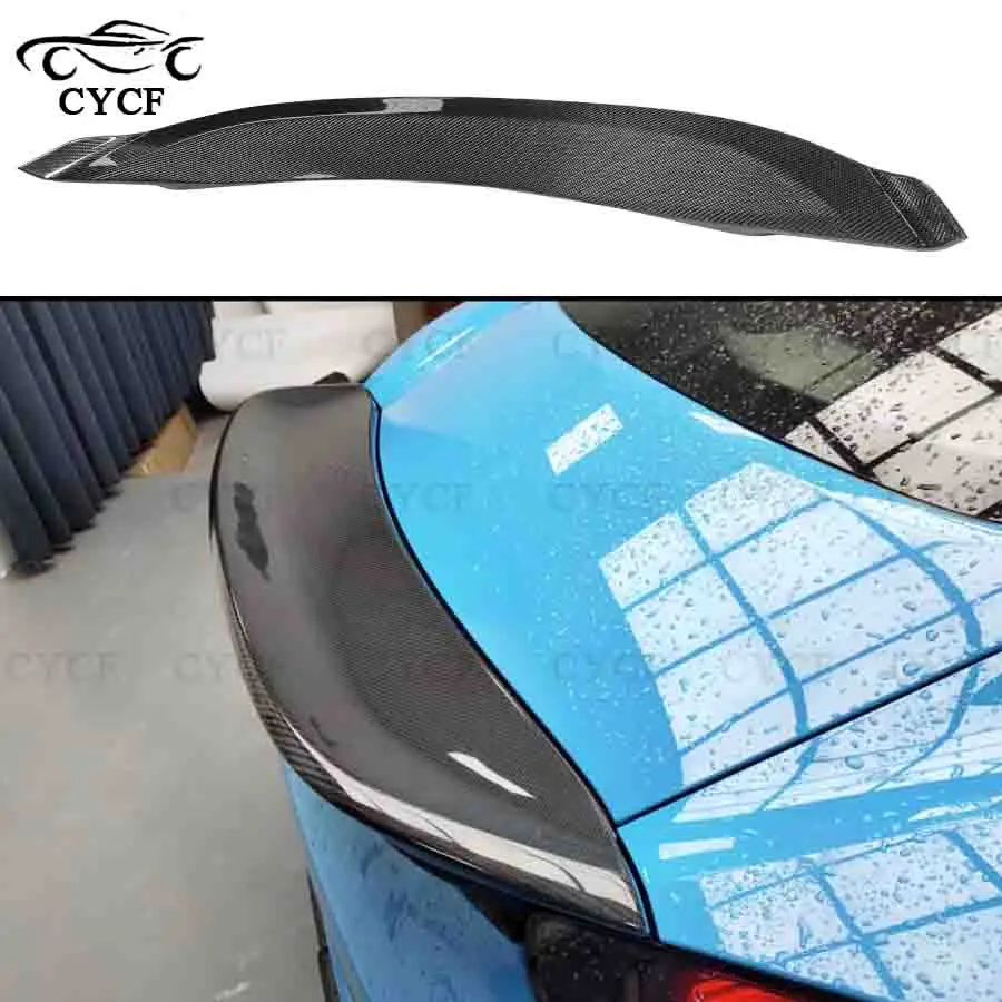 For porsche 981 718 2016-2022 Real Carbon Fiber Rear Deck Spoiler Duckbill Car Wing Retrofit the rear wing Top Wing