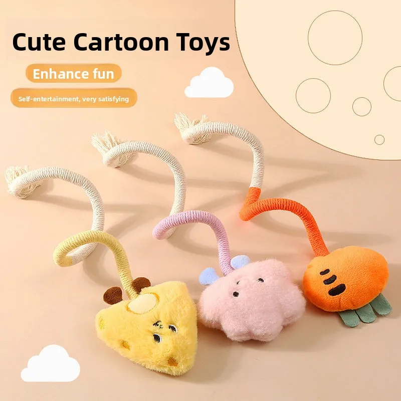Mint Flavored Cat Toy Chew Rope Toy for Kittens Interactive Pet Supplies Self Entertaining Teeth Grinding Toy for Cats view 2
