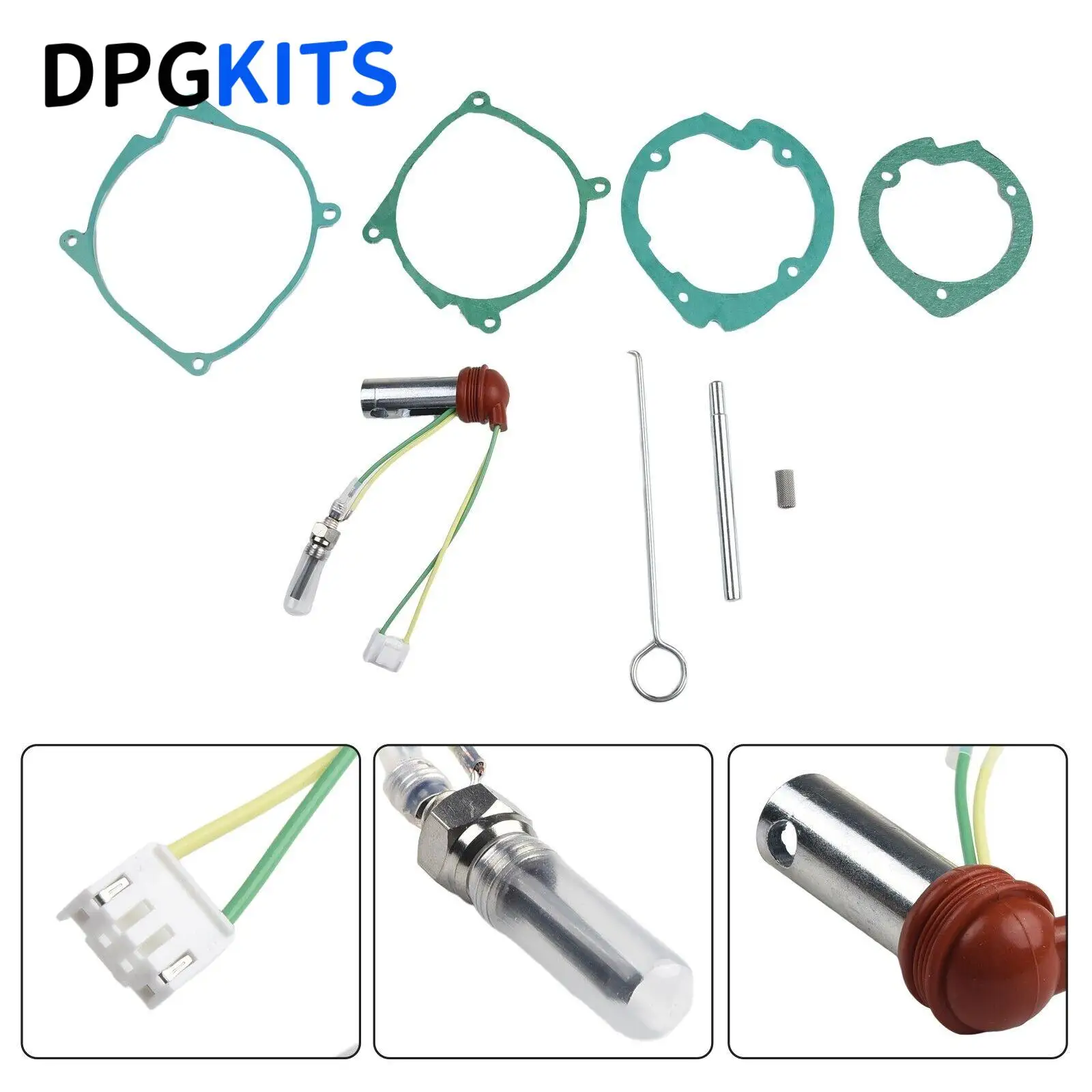 

9pcs 2-8KW Car Air Diesel Gasket+Ceramic Glow Plug Kit For Chinese Diesel Heater