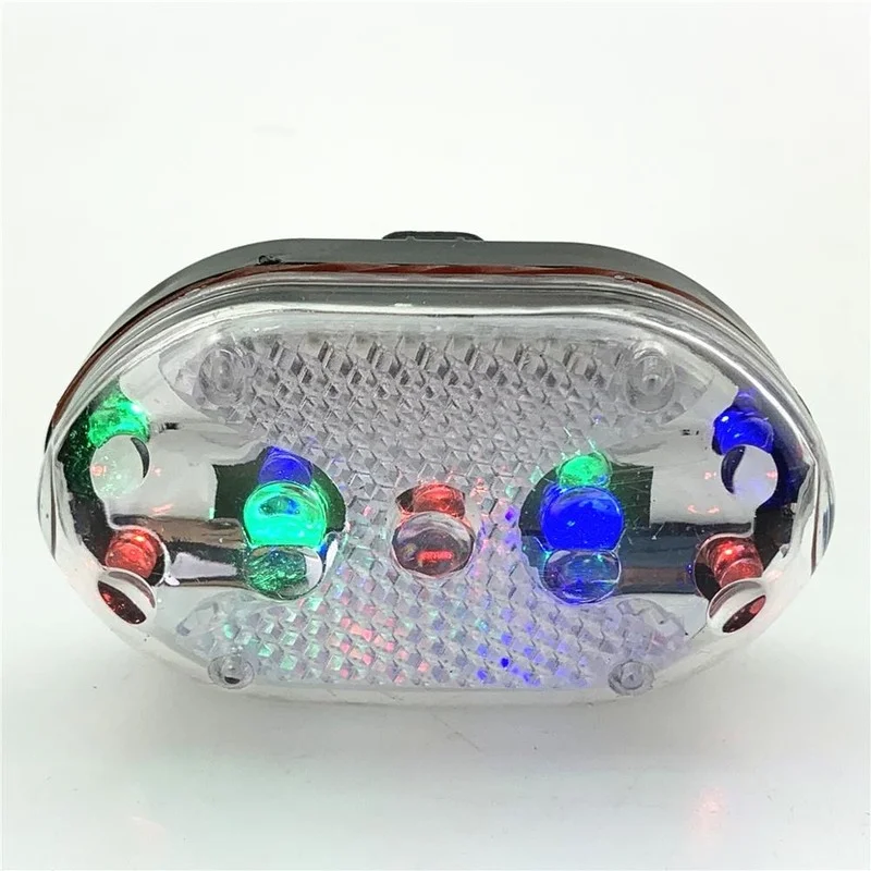 Night Riding Bike Taillights Colorful Mountain Bike Night Riding Colorful Led Super Bright Flashing Warning Lights