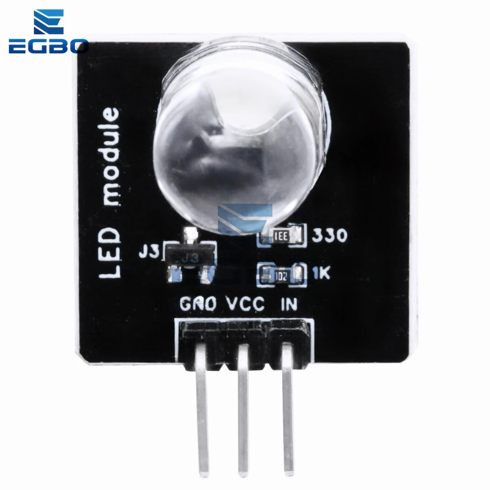 1 ~ 2 шт. 10 мм белый светодиодный индикаторный светоизлучающий модуль для Arduino