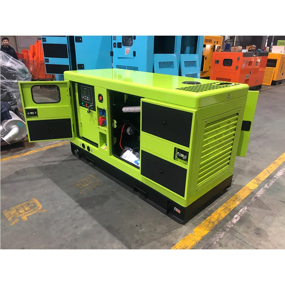 Customized Sound Proof 20 Kv 20 Kva 20 Kw 3 Phase 380 Volts 60 Hz Generator 20kva With Ats Price Ghana