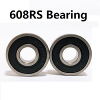10/20/30/40/50pcs 608RS Deep Groove Ball Bearing 8x22x7 MM Double Shielded Miniature High-carbon Steel Single Row 608RS ABEC-7