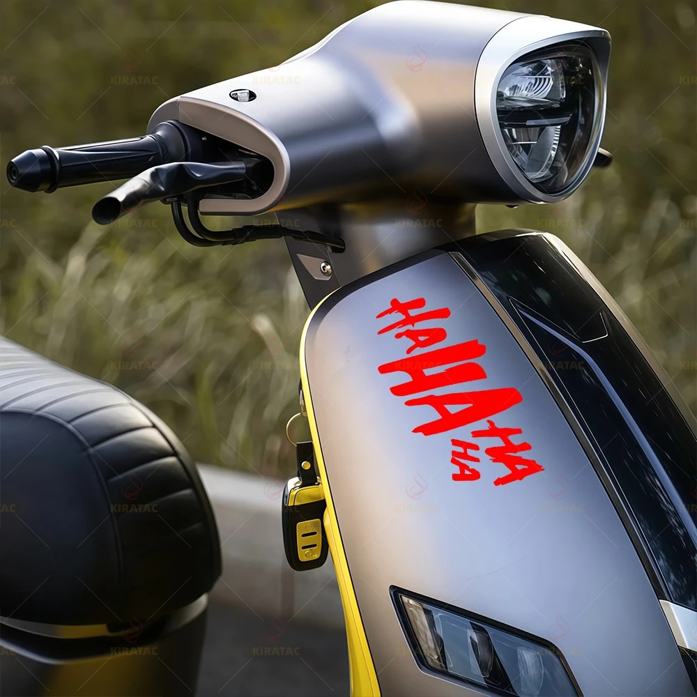 1 SET HAHAHA & Who So Serious motorcycle stickers, for fuel tank, helmet fairing, waterproof vinyl stickers