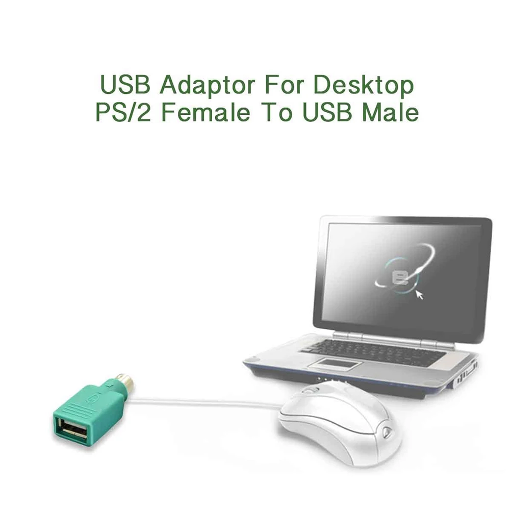 

USB Female to Male Mouse Adapter Converter for Desktop Pc No Software Required Fast Connection Mouse Adapter Converter