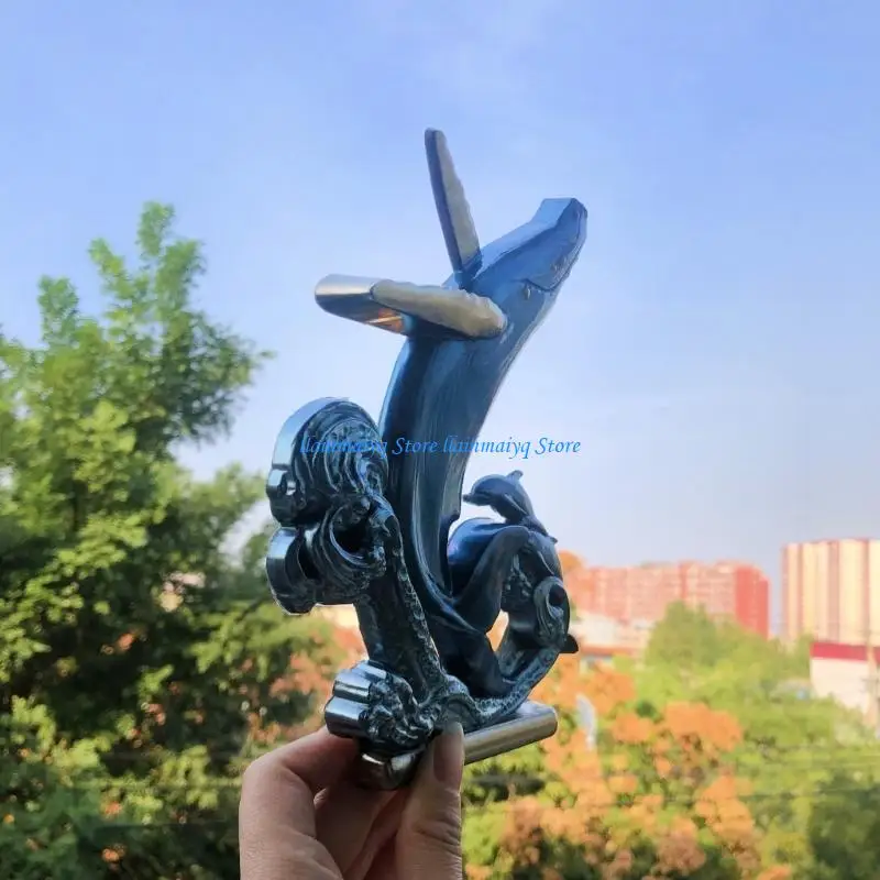 

573B Diy Crystal Drop Gypsum Abrasive Three-dimensional Dolphin Jewelry Ornaments Pendant Silicone Mold