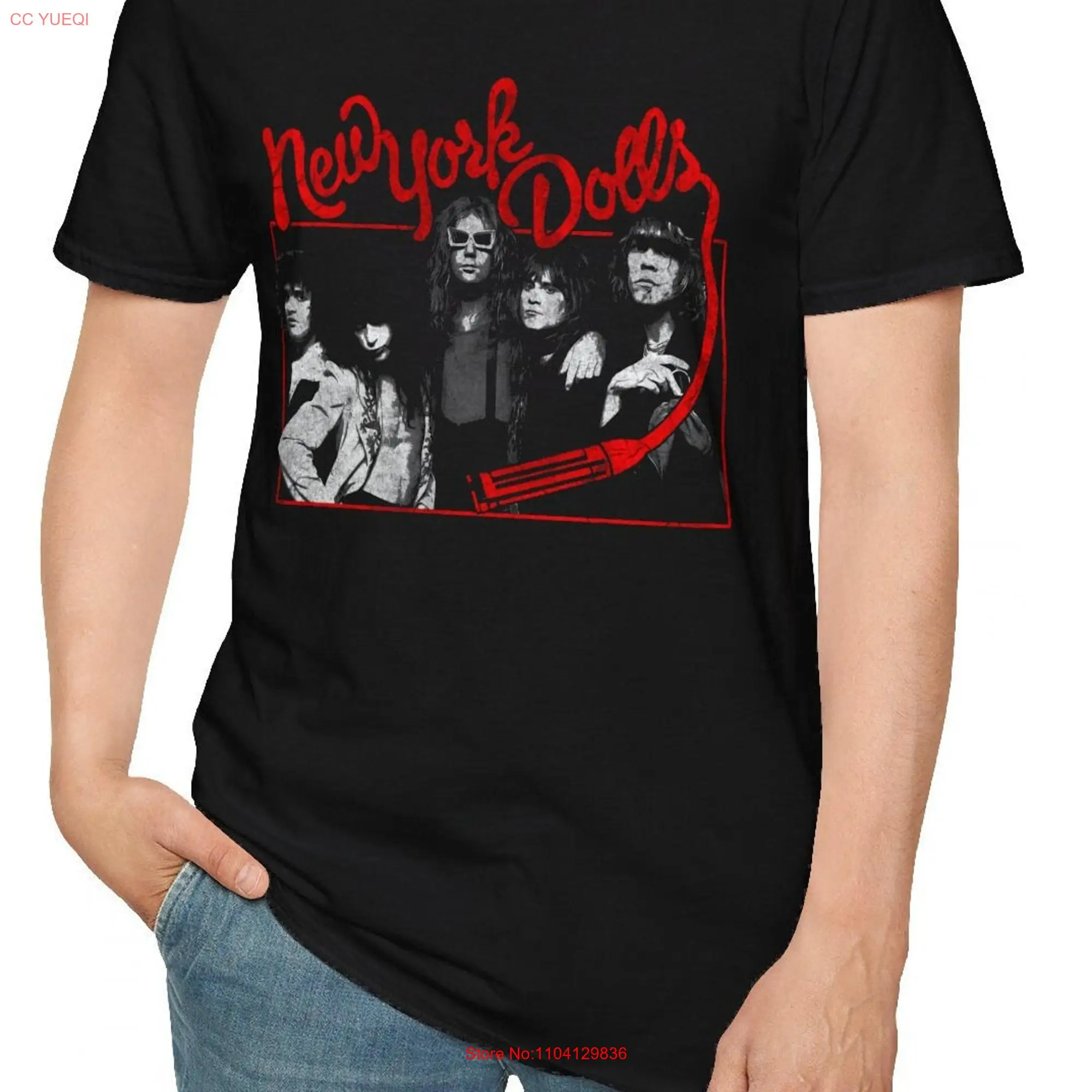 Vintage Style New York Dolls Softstyle T Shirt long or short sleeves