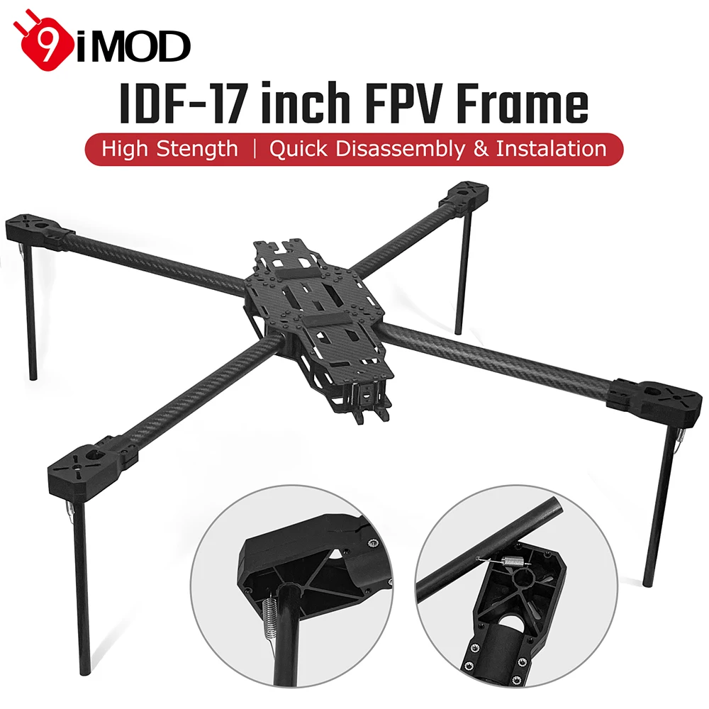 

9IMOD IDF-17 inch FPV Frame 760MM FPV Frame 8S Lipo 10kg Load Capacity With Tripod For FPV