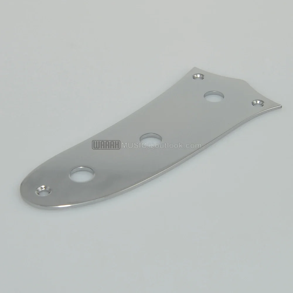 Mustan  Jagua Maraudr Electric Guitar bass Control Plate Chrome Nickel Color