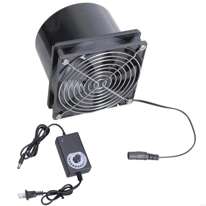 

X9FA Compact 12cm Exhaust Fan 3000RPM DC12V with Controller for Effective Smokes and Heat Removal In Various Applications