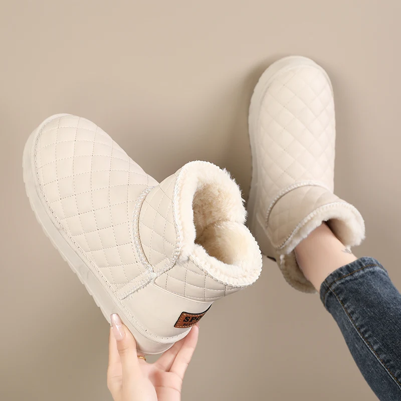 

High-Top Shoes, Large Size Shoes, Women's Shoes, Snow Boots, Warm Shoes, Thick Cotton Shoes