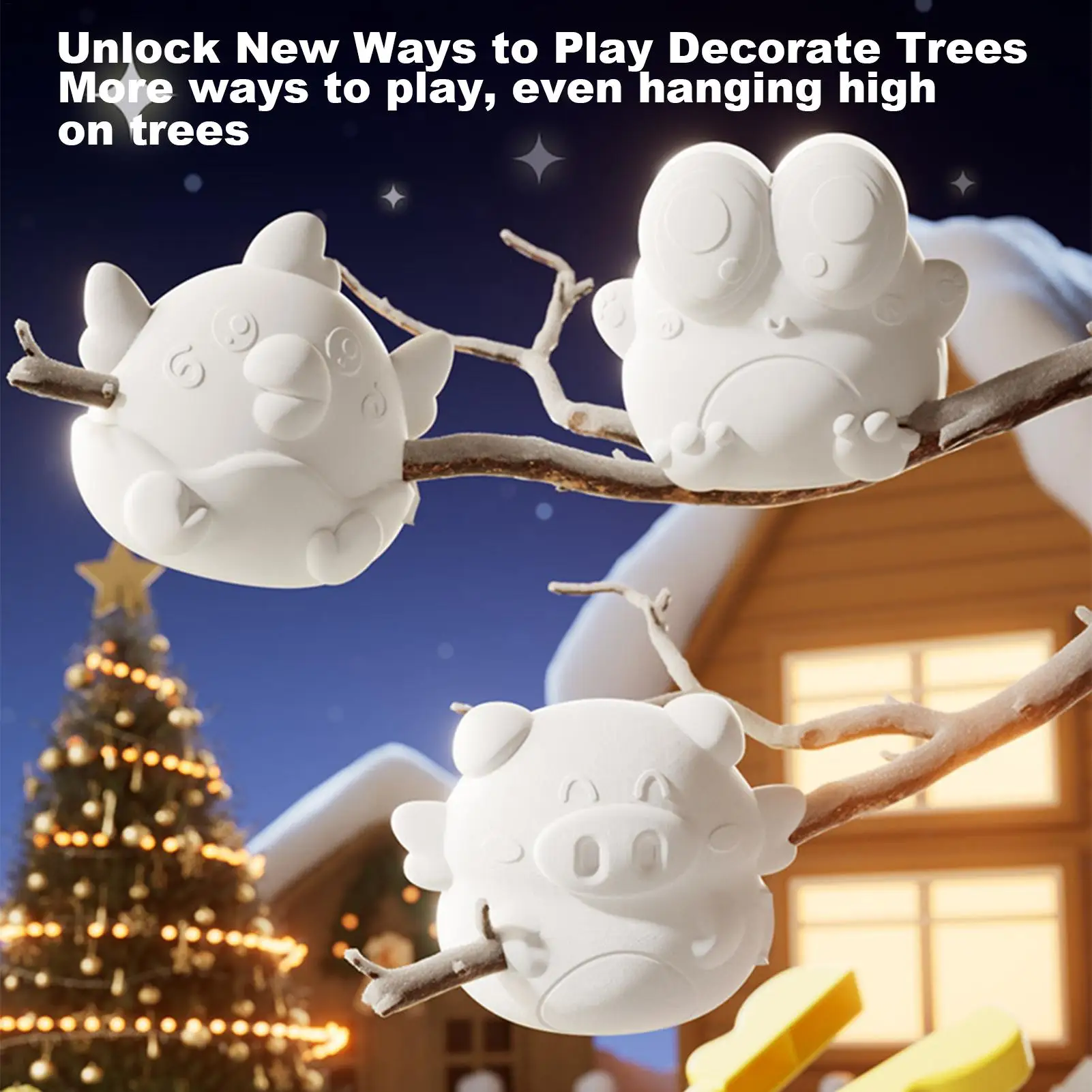 1個 動物雪玉メーカークリップ 可愛い鶏型雪玉ツール 握りやすいおもちゃ 子供用 屋外 冬の楽しみ