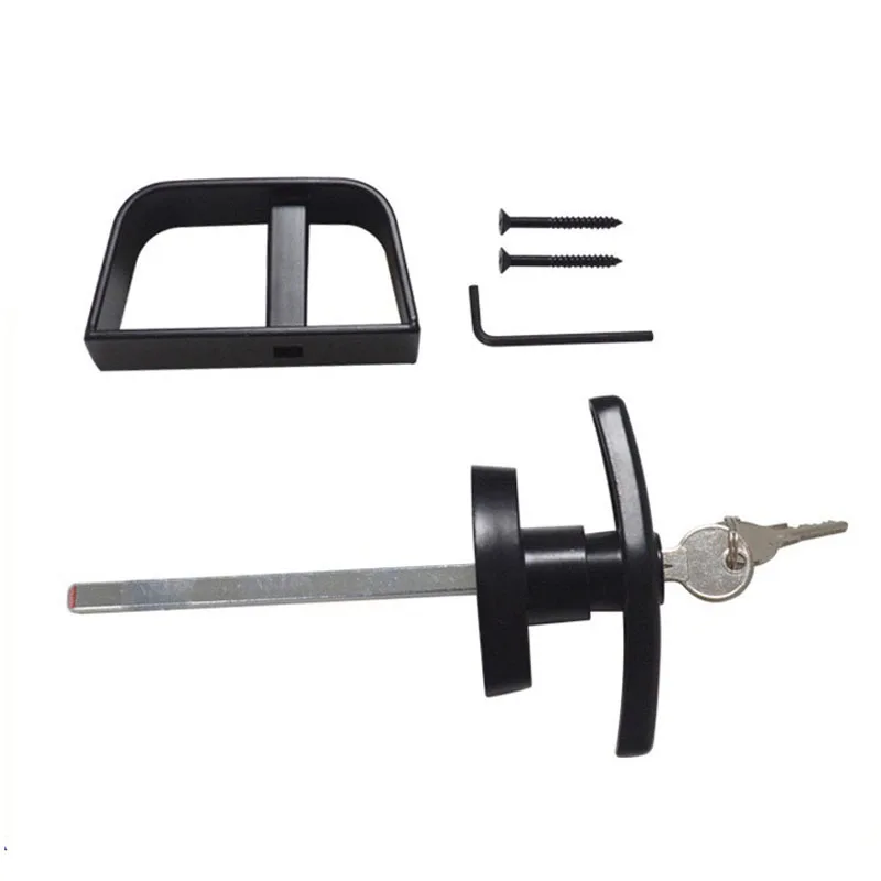 MS333 Handle Lock Natural Black Connecting Rod Machine Rod T-type Handle Long Short Handle Door Lock Chassis Cabinet Accessories