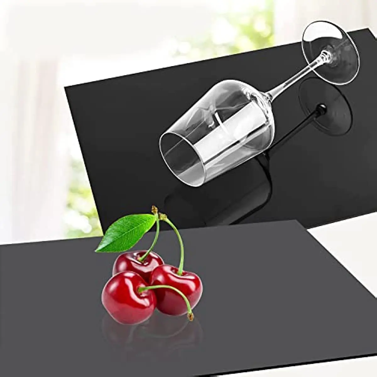 5Pcs 3mm Gloss Black Acrylic Sheet 200x200mm Plexiglass PMMA Board Laser Cut DIY Cosplay Sign Display Blank Panel