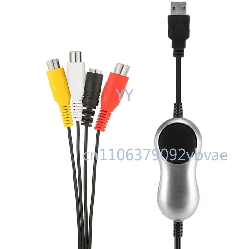 USB2.0 AV S Video Capture Card DVD VHS DVR 8mm Analog Audio Video Recorder Grabber To Digital Converter for Windows 10/8/7
