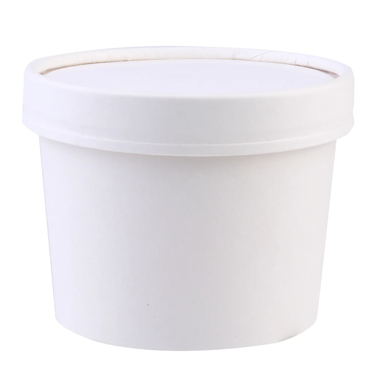 

25 Sets White Kraft Paper Ice Cream Box Supply Maker Boxes Ninja Cup Small Case Holder