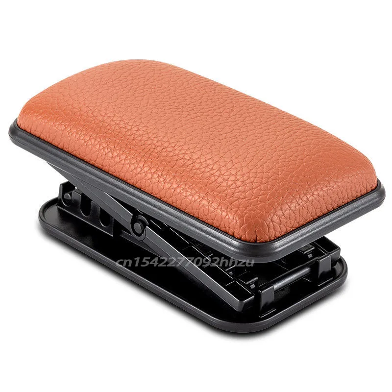 Car Door Adjustable Armrest Cushion Central Store Content Box Arm Rest Pad Vehicle Door Side Leather Height Elbow Support